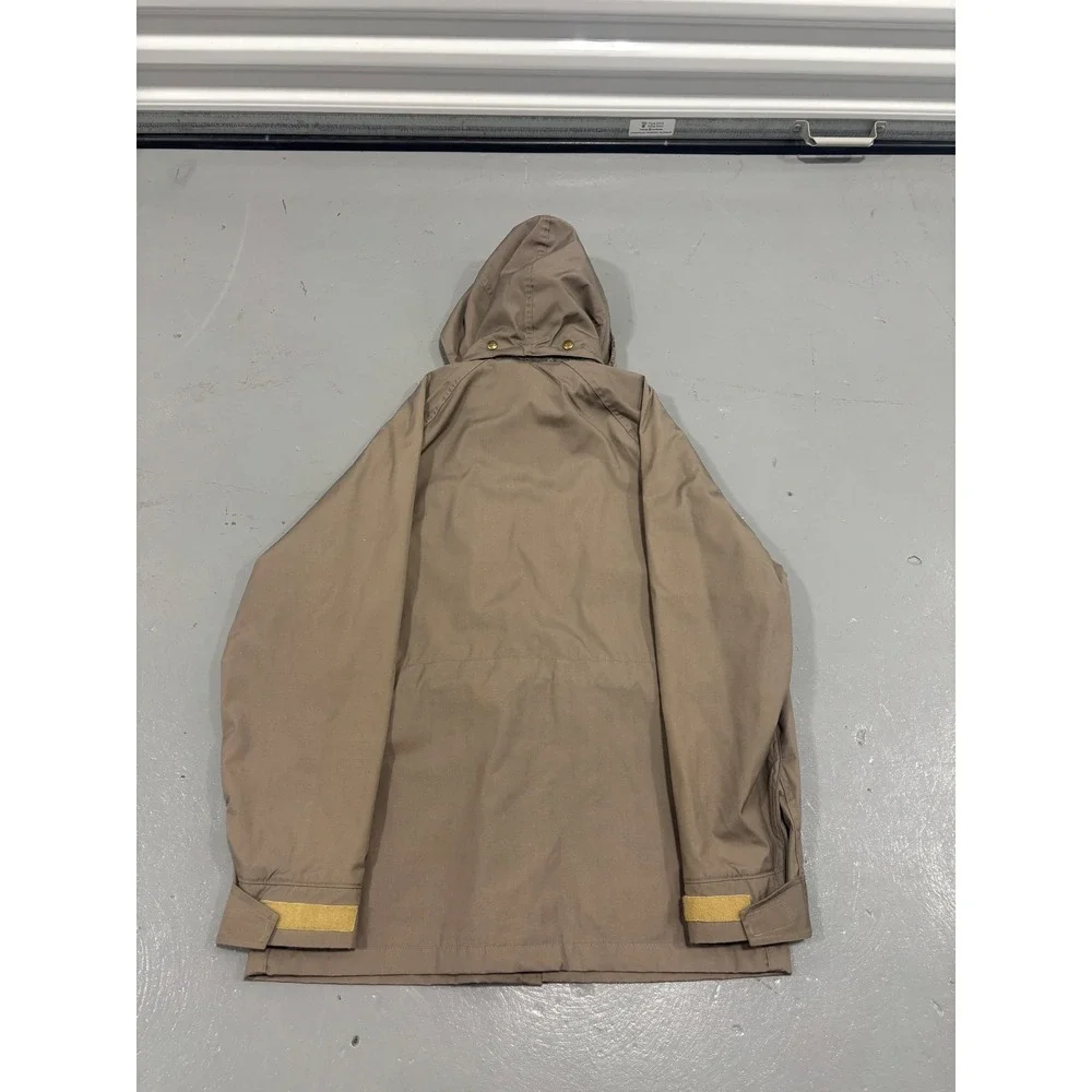Woolrich‎ Mens Mountain Parka Jacket Tan Khaki Plaid Lined Hooded 7336 Size M